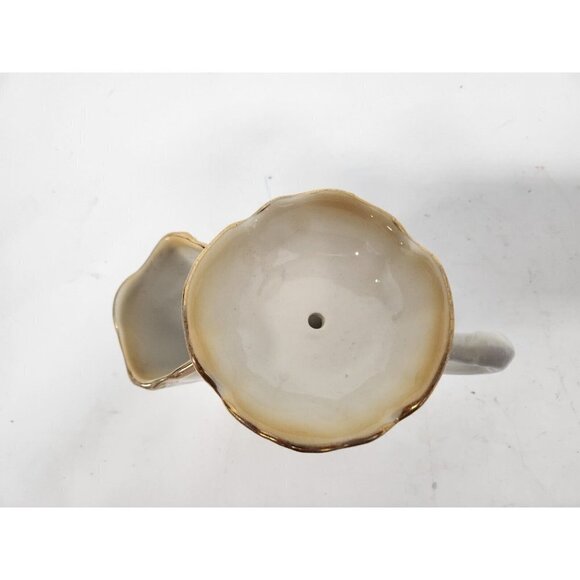 VINTAGE 1950 Old Foley James Kent England Shaving Mug Scuttle Porcelain Floral - Picture 5 of 9